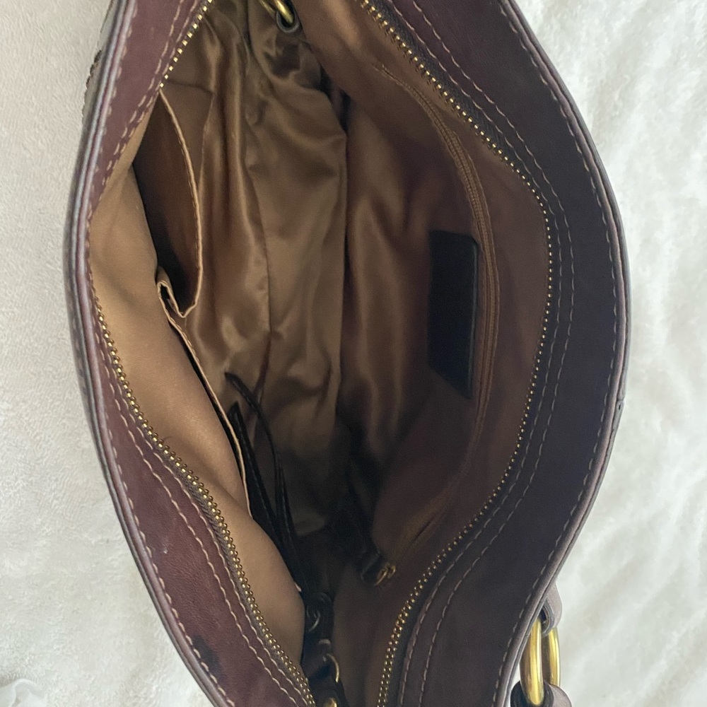 Coach Brown Patchwork Handbag. - image 2